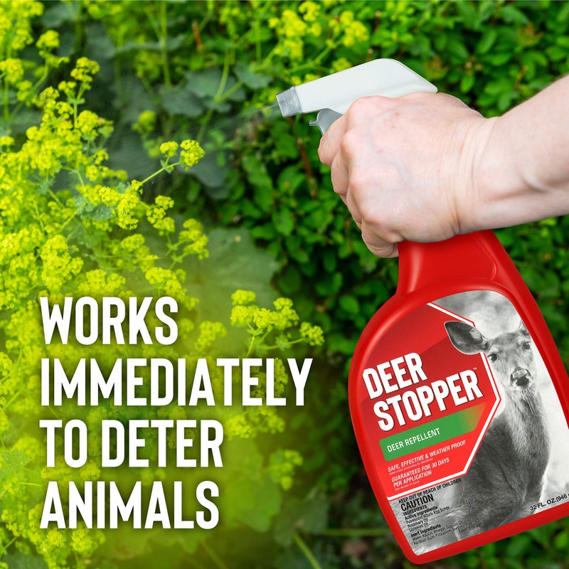 Deer Stopper, Liquid Animal Stopper Repellent, All Natural, Effective All Year Round, Safe for People and Pets, No Harsh Chemicals, Ready to Use, Deer & Moose Repellent - 32 oz. Trigger - Image 3